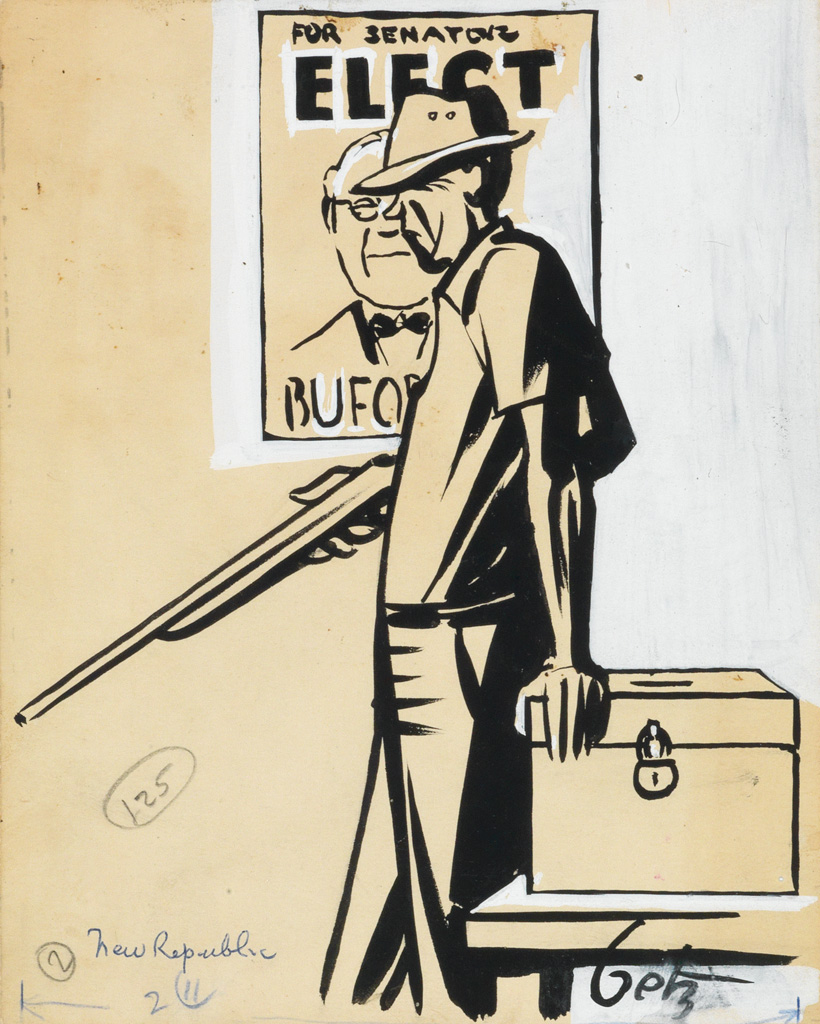 ARTHUR GETZ. Group of 3 World War II-era political cartoons.